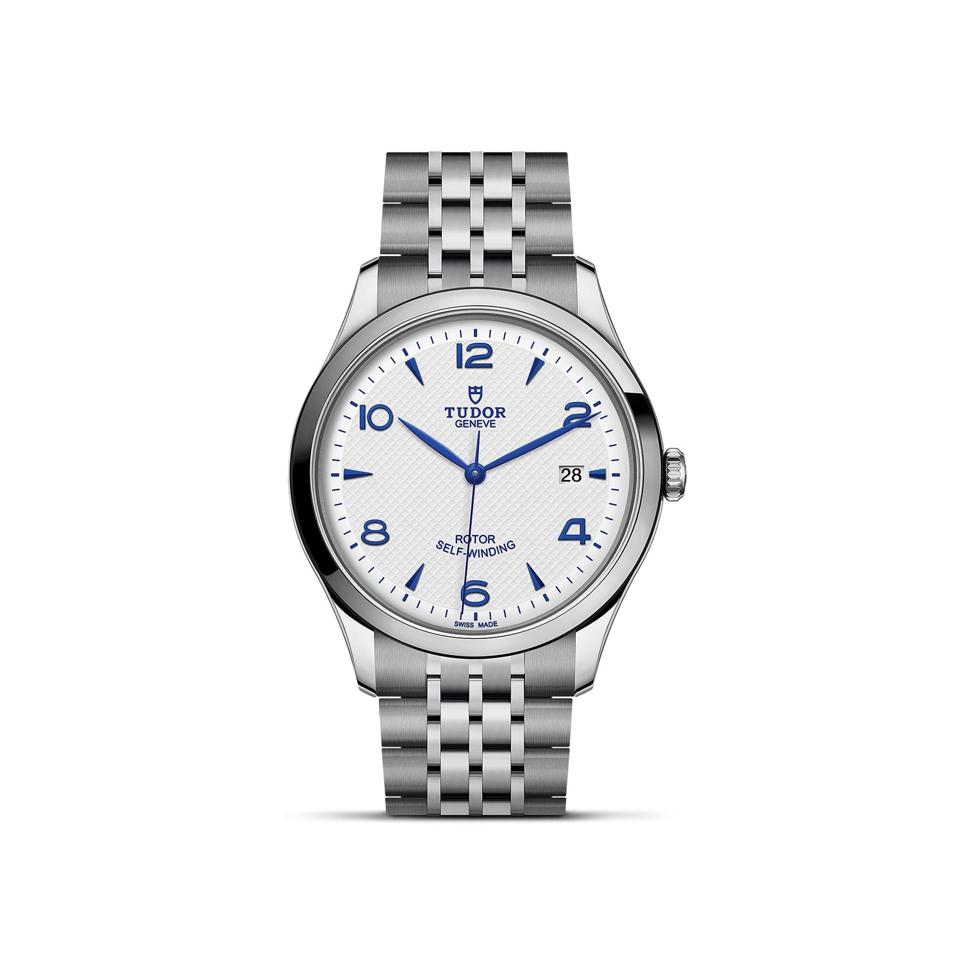 Montre TUDOR 1926 Boîtier En Acier 41 Mm, Cadran Opalin Et Bleu - Acier