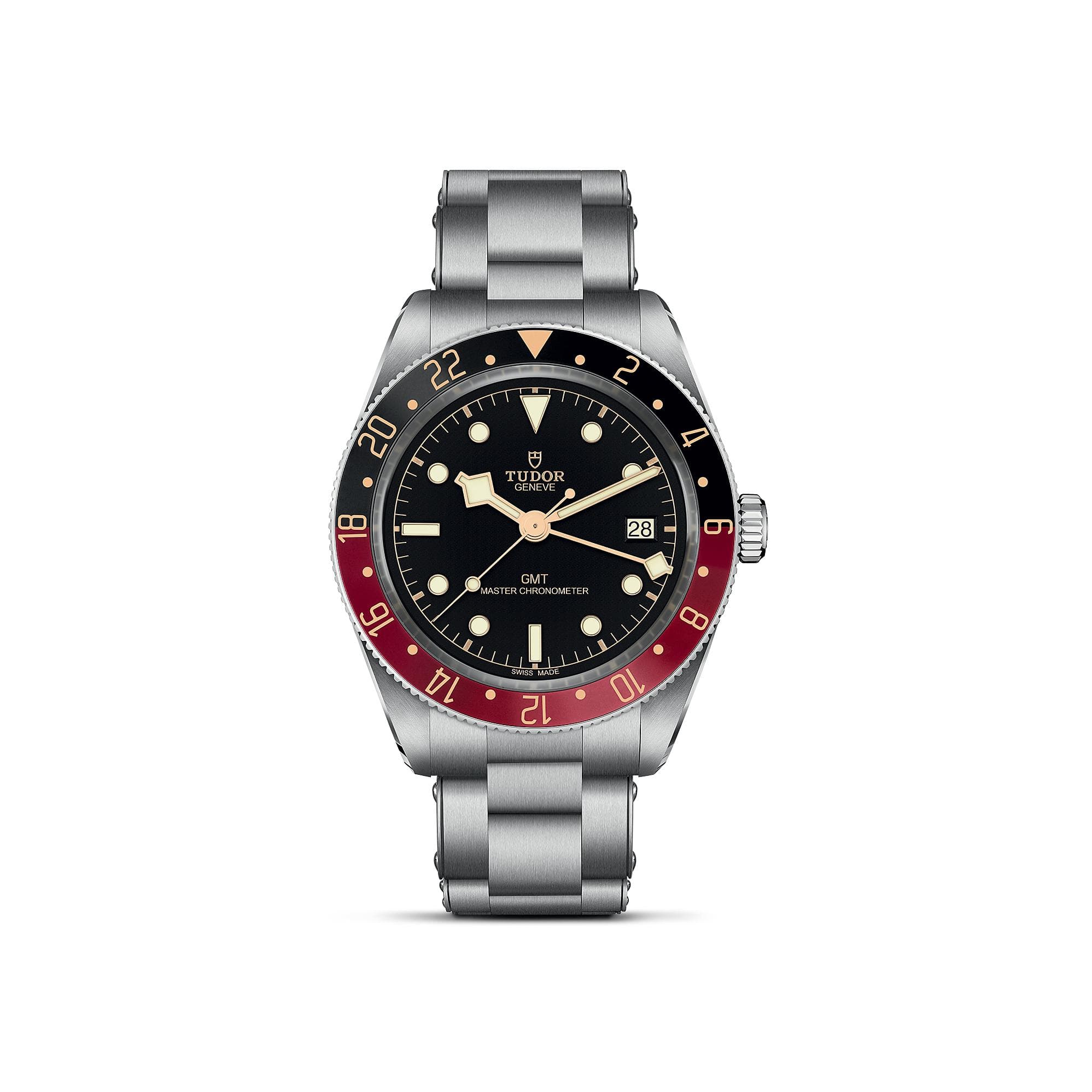 Montre TUDOR Black Bay 58 GMT, Boîtier En Acier, 39 Mm, Lunette Noire Et Bordeaux - Acier - Rouge